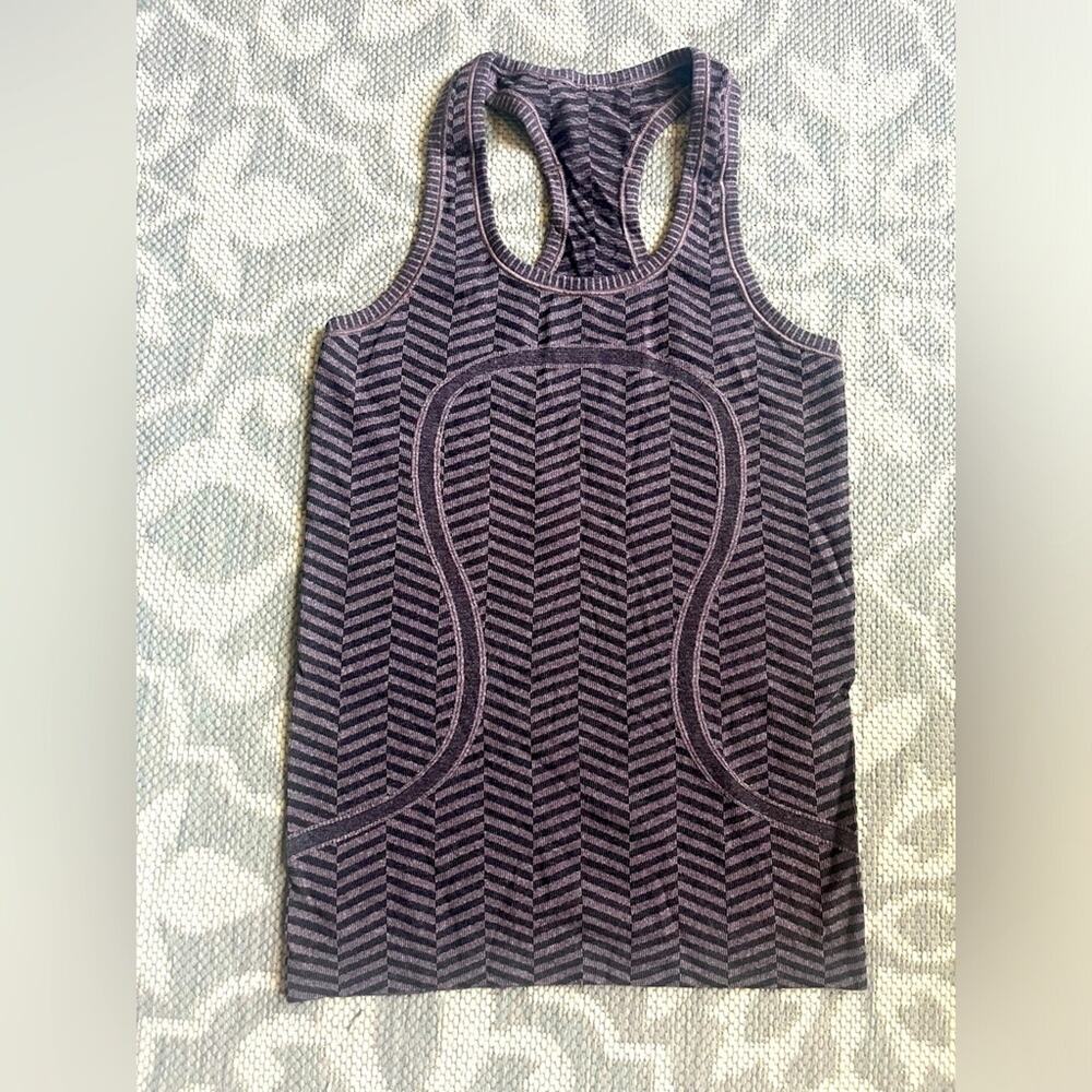 Lululemon swiftly tech tank, purple stripe